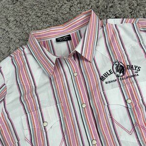 Wrangler Retro Brushpopper Shirt Women's Size XL Western Aztec Geometric Cowgirl